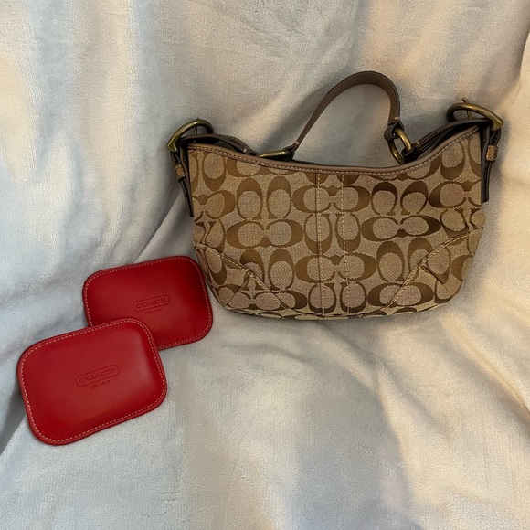 Coach Handbags - Coach Python Shoulder Bag Bronze